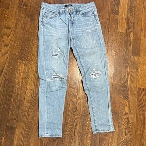White House Black Market Light Blue Girlfriend Jeans